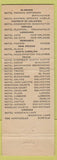 Matchbook Cover - Hotel Claypool Indianapolis IN