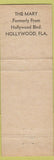 Matchbook Cover - Mary's Italian Restaurant Hallandale FL Pizza