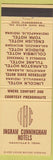 Matchbook Cover - Ingram Cunningham Hotels Nashville TN