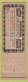 Matchbook Cover - Westinghouse Sewing Machine