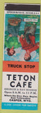 Matchbook Cover - Teton Cafe Casper WY SAMPLE