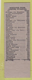 Matchbook Cover - Teton Cafe Casper WY SAMPLE
