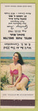 Matchbook Cover - Hotel Park Shelton Detroit MI RMS 1963 pinup Dan Degunia