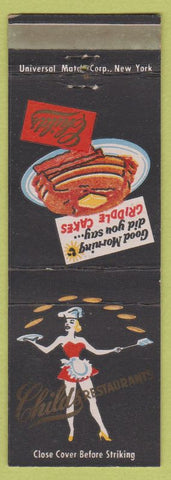 Matchbook Cover - Childs Restaurants girlie pancakes