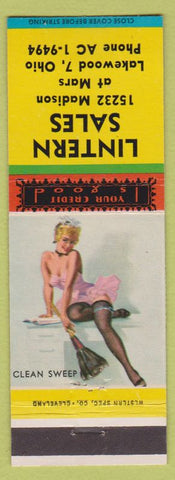 Matchbook Cover - Lintern Sales Lakewood OH pinup