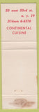 Matchbook Cover - Mercurio New York City WEAR