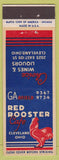 Matchbook Cover - Red Rooster Cafe Cleveland OH