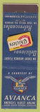 Matchbook Cover - Avianca Airlines Chiclets Gum