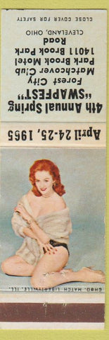 Matchbook Cover - Forest City Match Club Cleveland OH pinup 1965