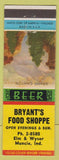 Matchbook Cover - Bryant's Food Shoppe Muncie IN