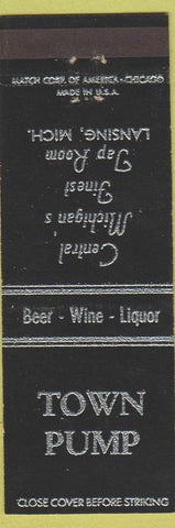 Matchbook Cover - Town Pump Lansing MI