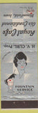 Matchbook Cover - Royal Cafe Bloomfield IA deco girlie