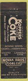 Matchbook Cover - Navak Bros Coal Chicago IL Koppers Coke WEAR