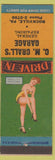 Matchbook Cover - CM Crall's garage Rockville PA pinup towing