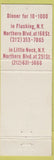 Matchbook Cover - Villa Bianca Restaurants Flushing Little Neck NY
