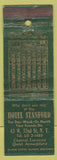 Matchbook Cover - Hotel Stanford New York City WEAR