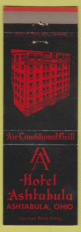 Matchbook Cover - Hotel Ashtabula OH