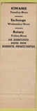 Matchbook Cover - Hotel Ashtabula OH