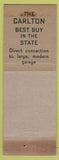 Matchbook Cover - The Carlton Hotel Binghamton NY