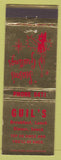 Matchbook Cover - Guil's restaurant NO TOWN Christmas