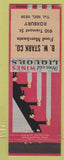 Matchbook Cover - BW Stark Grocery Roxbury MA deco stock graphics