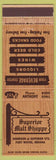 Matchbook Cover - Superior Malt Shoppe Fort Wayne IN