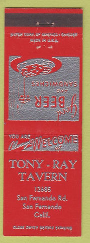 Matchbook Cover - Tony Ray Tavern San Francisco CA