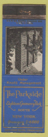 Matchbook Cover - Parkside Hotel New York City WEAR