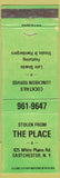 Matchbook Cover - The Place Eastchester NY
