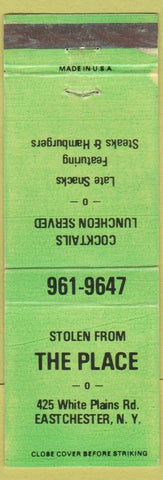 Matchbook Cover - The Place Eastchester NY