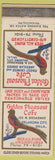 Matchbook Cover - Golden Pheasant Cafe Oklahoma OK