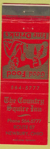 Matchbook Cover - The Country Squire Inn Newbury OH red