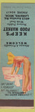 Matchbook Cover - Keep's Food Market Lansing MI pinup