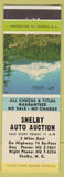 Matchbook Cover - Shelby Auto Auction NC