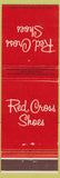 Matchbook Cover - Red Cross Shoes Bath NY VS Orr