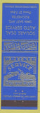 Matchbook Cover - Square Deal Auto Service Rochester NY towing
