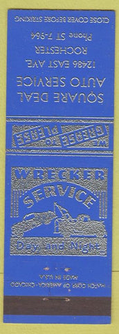 Matchbook Cover - Square Deal Auto Service Rochester NY towing
