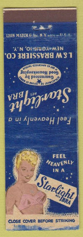 Matchbook Cover - Starlight Bra Brassiere NYC girlie