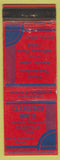 Matchbook Cover - Clarkston Hotel Nashville TN WEAR