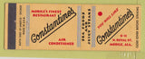 Matchbook Cover - Constantine's Mobile AL restaurant