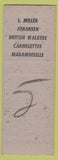 Matchbook Cover - Josee's Waterloo IA SAMPLE