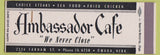 Matchbook Cover - Ambassador Cafe Omaha NE SAMPLE WEAR