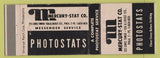 Matchbook Cover - Mercury Stat Messenger Service Philadelphia PA WEAR