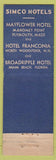 Matchbook Cover - Mayflower Hotel Hyannis MA Feature WEAR