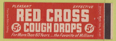 Matchbook Cover - Red Cross Cough Drops