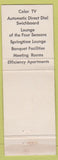 Matchbook Cover - Springs Motel Lexington KY
