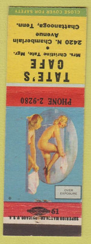 Matchbook Cover - Tate's Cafe Chattanooga TN pinup