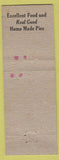 Matchbook Cover - Tate's Cafe Chattanooga TN pinup