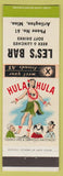 Matchbook Cover - Les's Bar Arlington MN low phone hillbilly