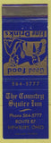Matchbook Cover - Country Squire Inn Newbury OH blue